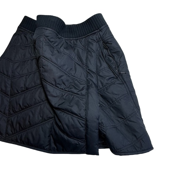 Prana Diva Wrap Powder Skirt Quilted Sherpa Black Insulated Size Medium - Picture 6 of 10